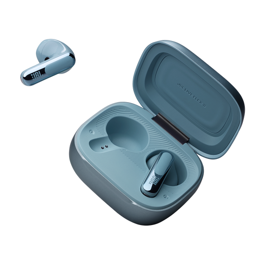 JBL Live Flex 3 - Blue - True wireless noise-cancelling open-stick earbuds - Detailshot 7